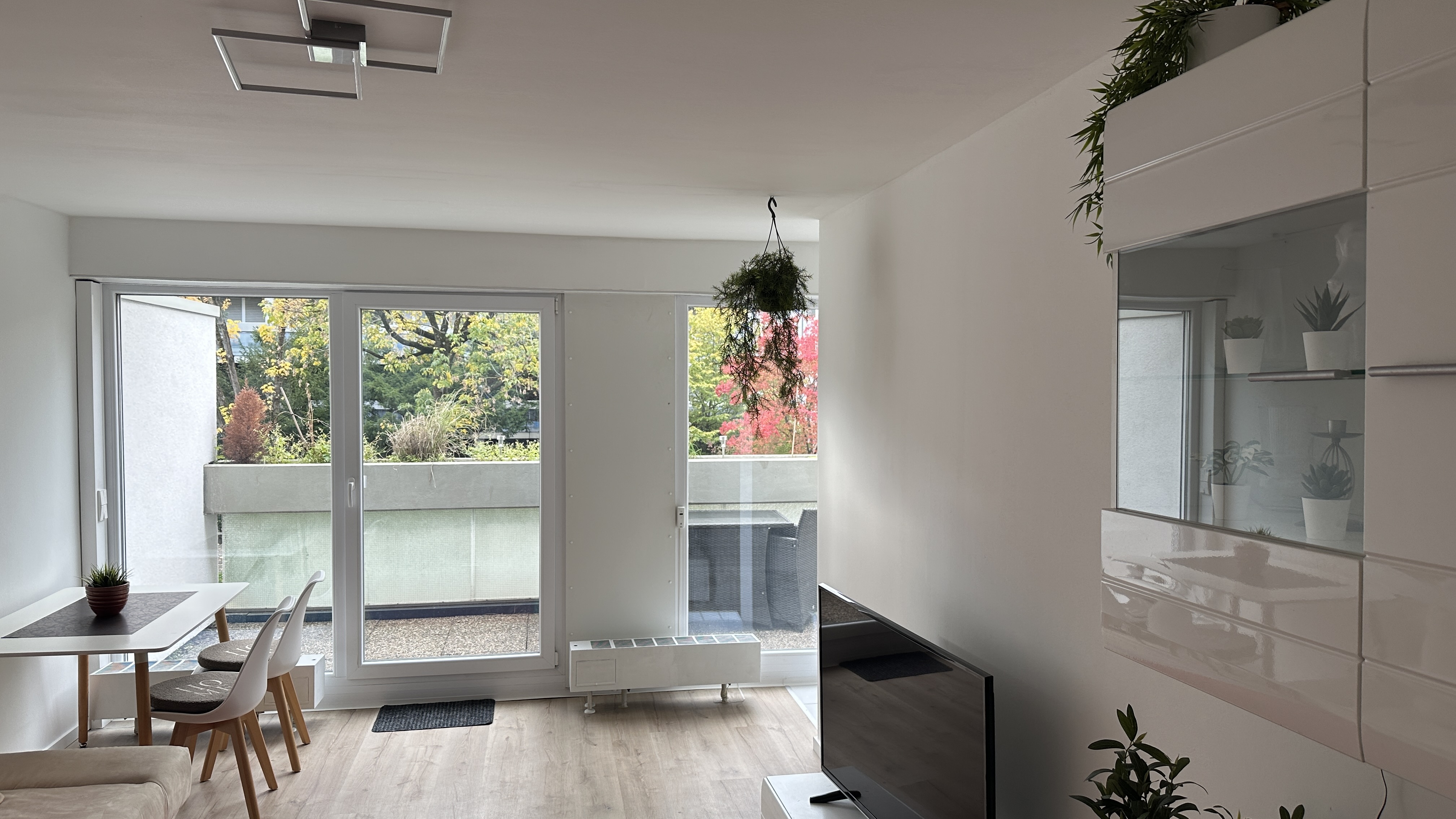 Zimmerblick im Eastside Apartment Karlsruhe